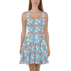 Plus Size Donut Kitty Cat Stripe Dress